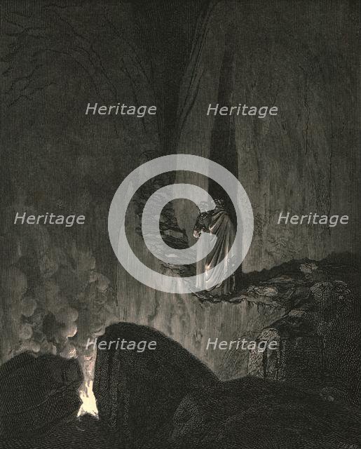 'The guide, who mark'd how I did gaze attentive, thus began', c1890.  Creator: Gustave Doré.