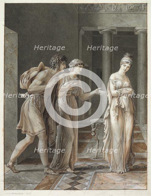 The Meeting of Orestes and Hermione, c. 1800. Creator: Anne-Louis Girodet de Roucy-Trioson (French, 1767-1824).
