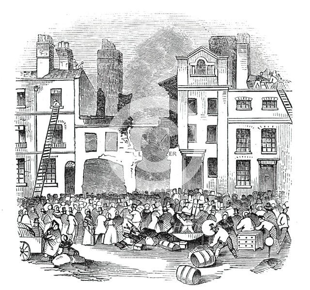 Fire at Richmond, 1844. Creator: Unknown.
