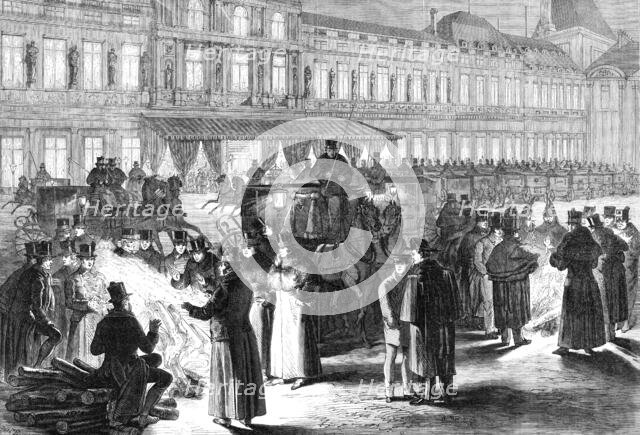 Courtyard of the Tuileries on the night of a State Ball, 1870. Creator: Unknown.