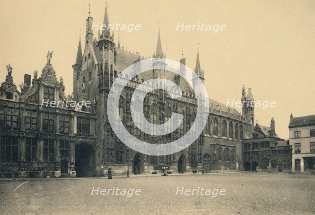 'Justice Palace, Town Hall and Chapel of the Holy Blood', c1910. Artist: Unknown.
