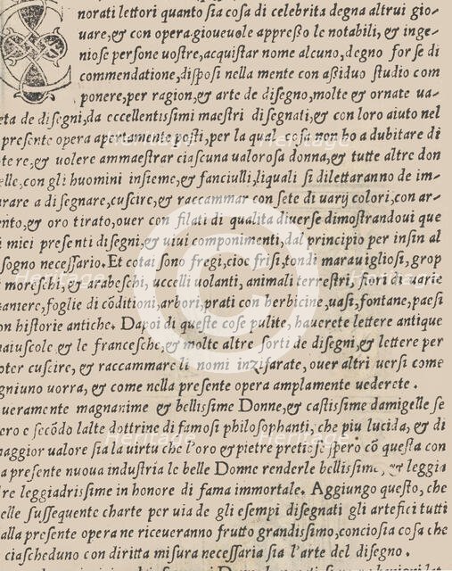 Essempio di recammi, title page (verso), 1530. Creator: Giovanni Antonio Tagliente.