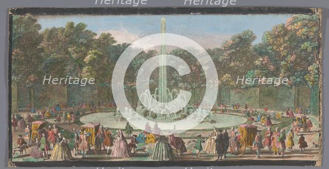 View of the Bassin de l’Enscelade in the garden of Versailles, 1700-1799. Creators: Anon, Jacques Rigaud.