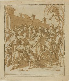 Christ Entering Jerusalem, 1600/10. Creator: Marcantonio Bassetti.