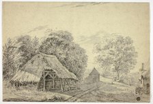 Thatched Shed on Farm, n.d. Creator: Unknown.