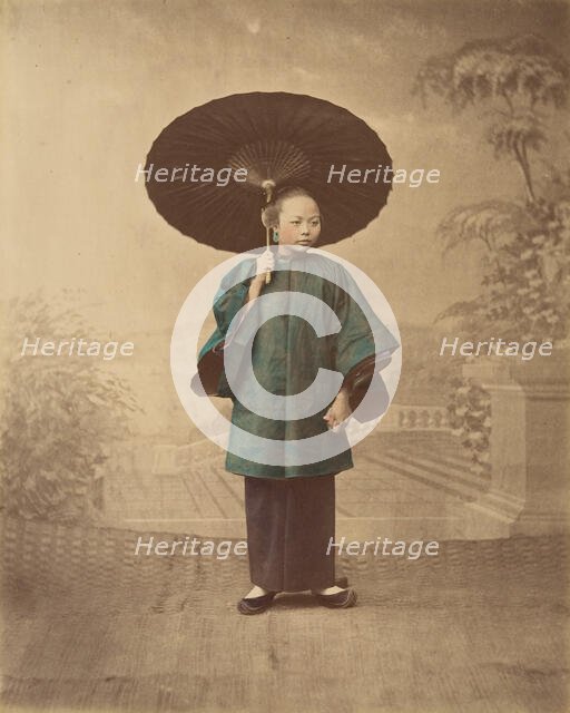 Femme de Canton, 1870s. Creator: Baron Raimund von Stillfried.