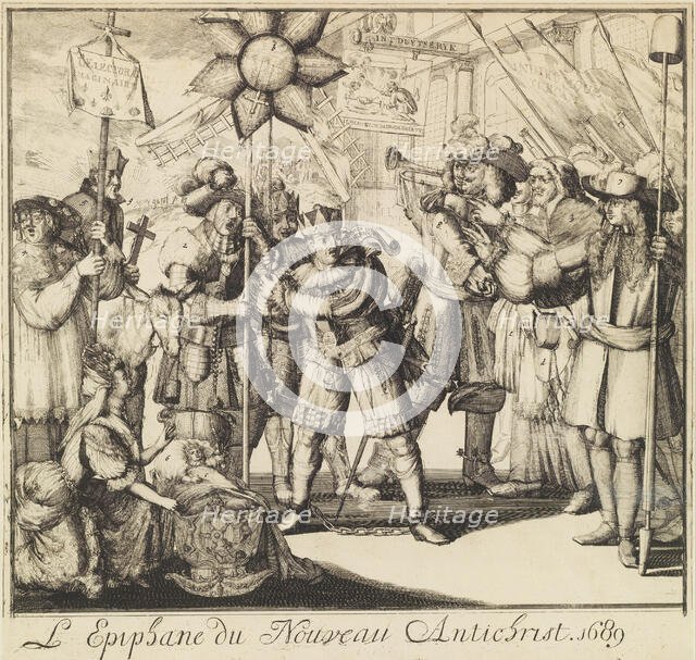 The Epiphany of the New Antichrist (L'Epiphane du Nouveau Antichrist), 1689. Creator: Romeyn de Hooghe.