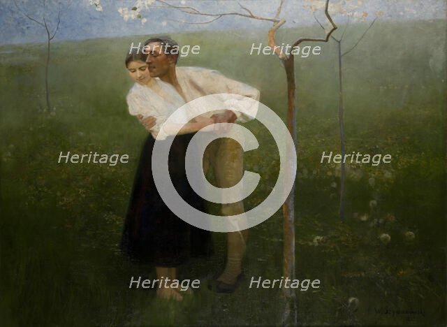 Hutsul Courtship, 1892. Creator: Waclaw Szymanowski.