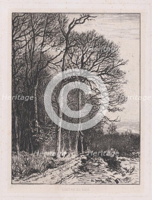 Lisière du Bois, 1846. Creator: Charles Emile Jacque.