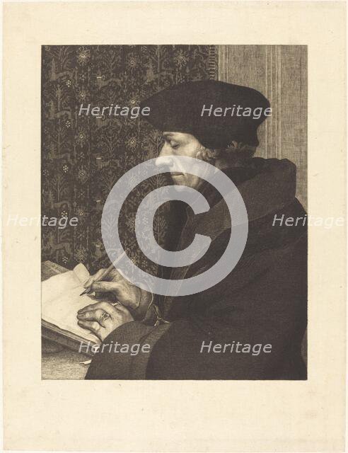 Erasmus, 1863. Creator: Felix Bracquemond.