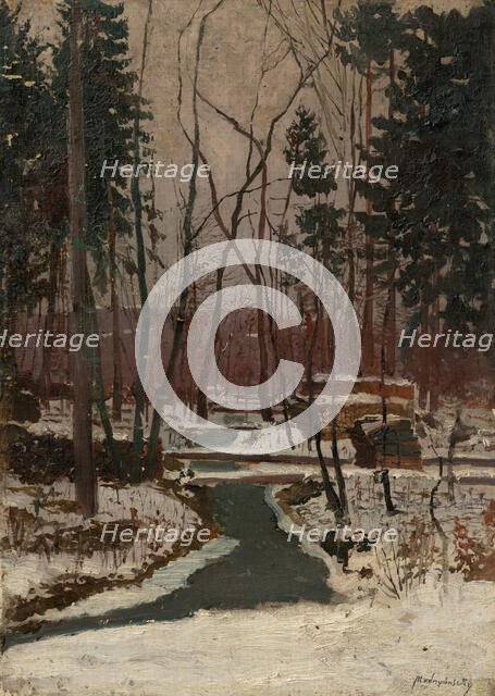 Thaw, 1877-1880. Creator: Ladislav Mednyanszky.