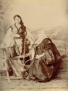 Photos of women of Point Said - Egypt, 1880. Creator: Hippolyte Arnoux.