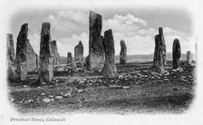 Druidical Stones, Callanish, Isle of Lewis, Western Isles, Scotland, 1902. Artist: Unknown