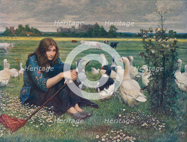 'The Goose Girl', c1878, (c1915). Artist: Valentine Cameron Prinsep.
