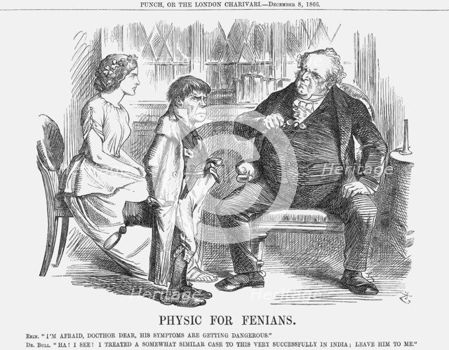 'Physic for Fenians', 1866. Artist: John Tenniel