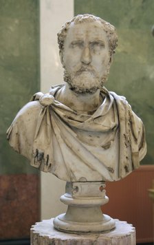 Portrait bust of a Roman Commander General, early 3rd century AD. Artist: Unknown