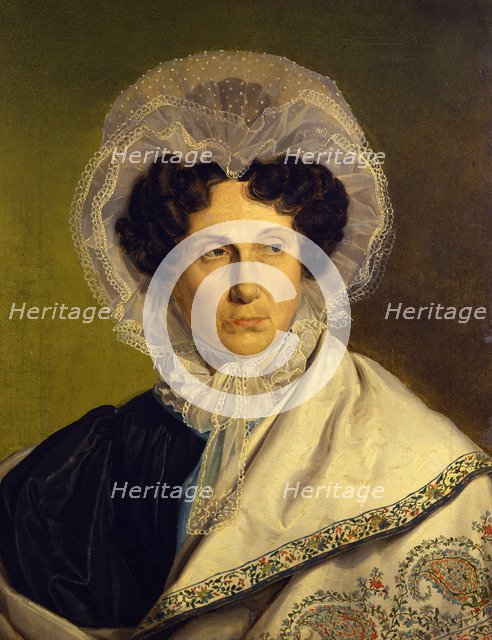 Portait of the Artist's Mother, c.1833. Artist: Rethel, Alfred (1816-1859)