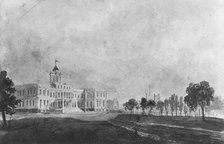 The New City Hall, New York, 1811-ca. 1813. Creator: Pavel Petrovic Svin'in.