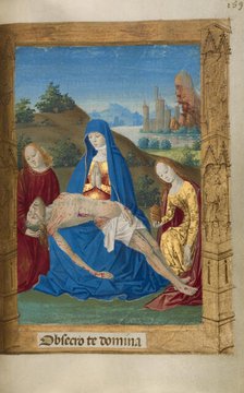 The Pietà; Book of Hours, 1478. Creator: Master of Guillaume Lambert.