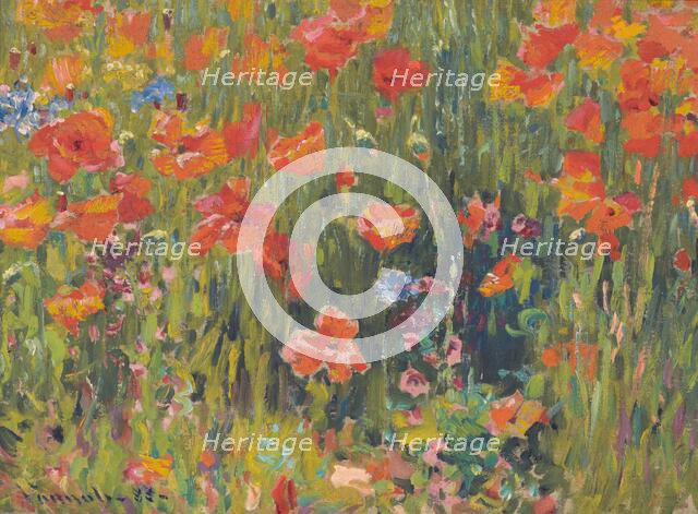 Poppies, 1888. Creator: Robert William Vonnoh.