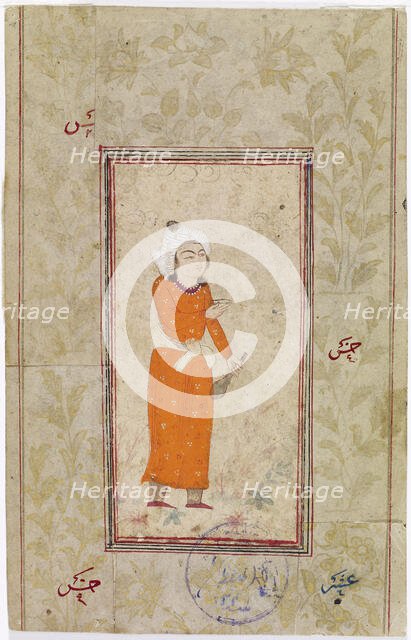 Man holding out a cup, 1700-1799. Creator: Unknown.