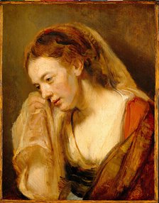 A Woman Weeping, mid- to late 1640s. Creator: School of Rembrandt Harmensz van Rijn.