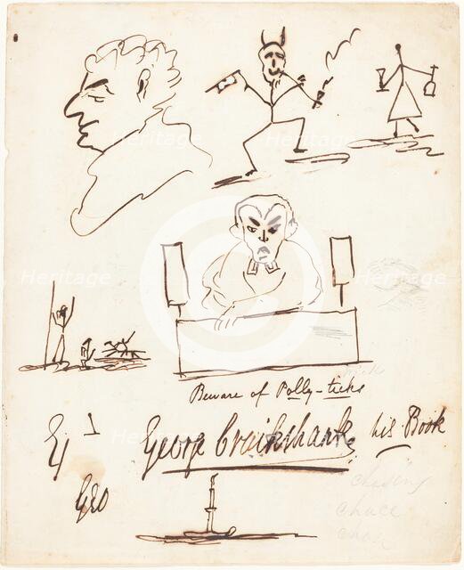 Satirical Sketches. Creator: George Cruikshank.