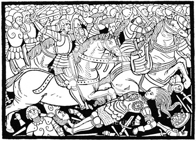 Death of Penthesilea, 1484 (1964).  Artist: Anon