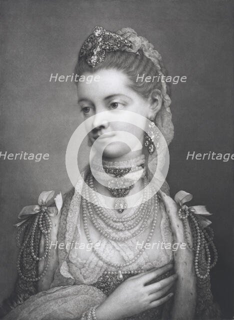 Her Most Excellent Majesty Charlotte, Queen of Great Britain, 1762. Creator: Thomas Frye.