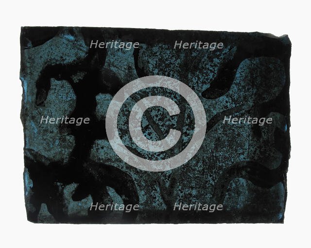 Glass Fragment, French (?), 14th century. Creator: Unknown.