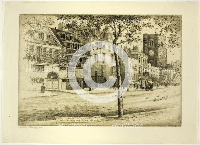 Cheyne Walk, n.d. Creator: Walter Richard Sickert.