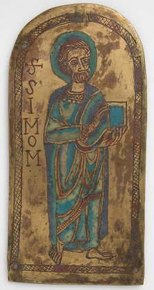 Plaque of St. Simon, German, 12th century. Creator: Unknown.