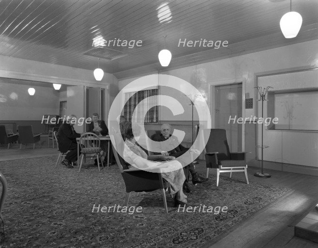 Interior of an old people's home, Kilnhurst, South Yorkshire, 1961.  Artist: Michael Walters