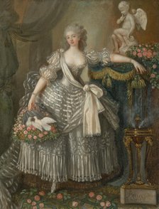 Portrait of Mademoiselle Rosalie Duthé (1748-1830), 1774. Creator: Périn-Salbreux, Lié Louis (1753-1817).