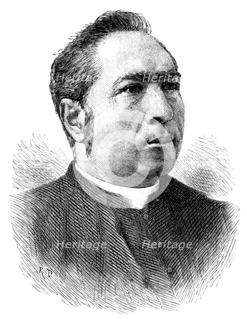 The Right Rev. D. Lewis Lloyd, the new Bishop of Bangor, 1890. Creator: Unknown.