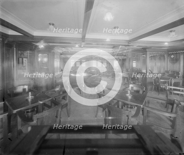 Interior shot, possibly inside the Royal Yacht Squadron. Creator: Kirk & Sons of Cowes.