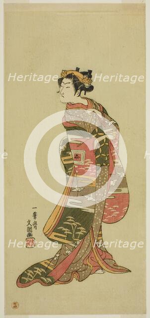 The Actor Ichikawa Benzo in an Unidentified Role, c. 1768. Creator: Ippitsusai Buncho.