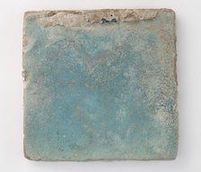 Square tile with slag attachments, 11th-12th century. Creator: Unknown.