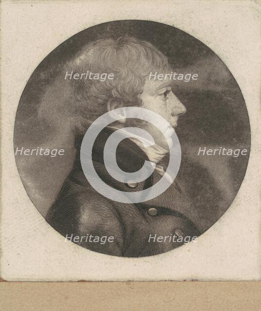 Unidentified Man, 1798-1803. Creator: Charles Balthazar Julien Févret de Saint-Mémin.