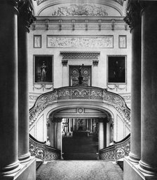 The grand staircase in Buckingham Palace, London, 1935. Artist: Unknown