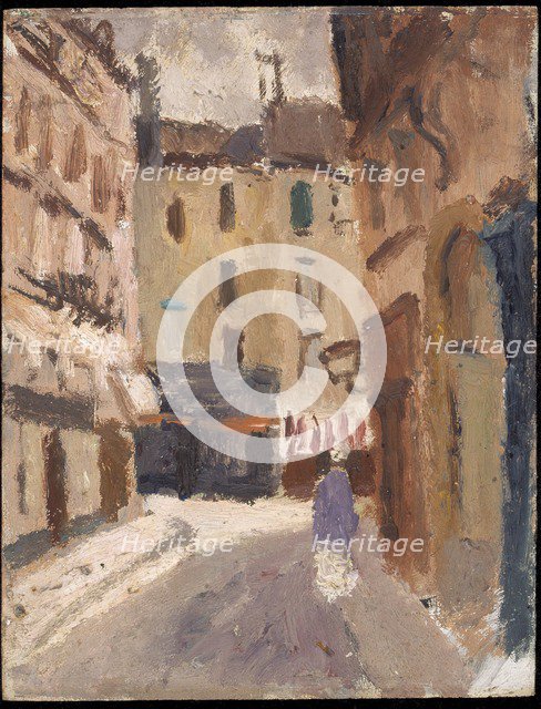 'A street in Nantes', 1920-1930. Artist: Christopher Wood