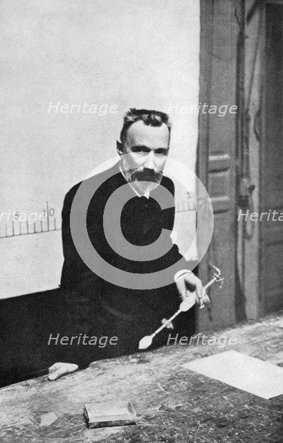 Pierre Curie, French chemist, when Professor of Physics at the Sorbonne, 1906. Artist: Unknown
