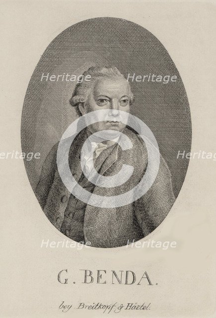 Portrait of the composer Georg Benda (1722-1795), Late 18th cent..