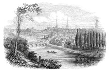 Shrewsbury, from the Severn, 1845. Creator: Smyth.