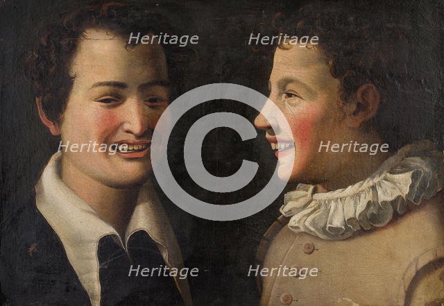 Due giovani che ridono (Two boys laughing), Second half of the16th cen.. Creator: Campi, Vincenzo (1536-1591).