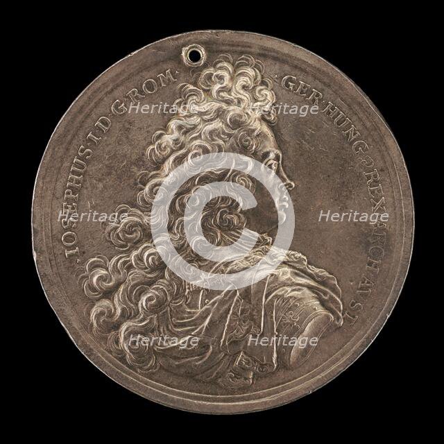 Joseph I, 1678-1711, Holy Roman Emperor 1705 [obverse], 1705. Creator: Johann Georg Seidlitz.