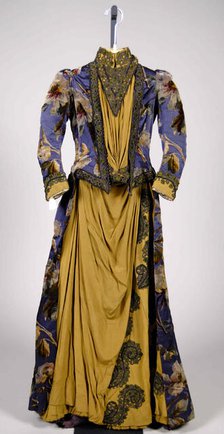 Afternoon dress, American, 1887-89. Creator: Unknown.