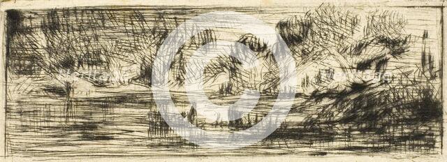 Landscape, c. 1843. Creator: Charles Emile Jacque.