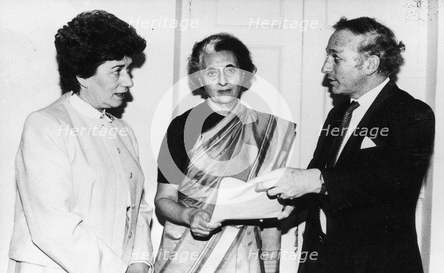 Indira Gandhi (1917-1984), Prime Minister of India, 1966-77 and 1980-84. Artist: Unknown