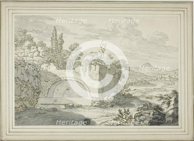 Landscape with Fountain, n.d. Creator: Abraham Genoels II.